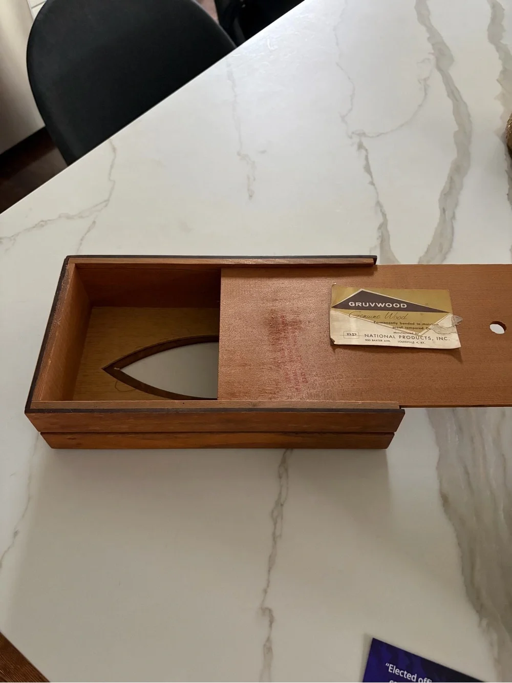 Mid Century Modern Wooden Tissue Box Cover MCM Original